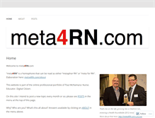 Tablet Screenshot of meta4rn.com